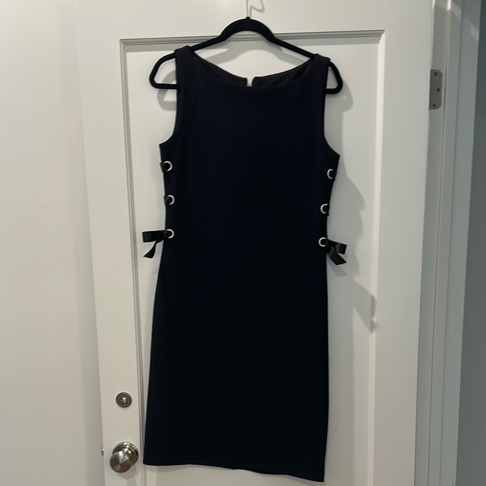 St. John black wool dress